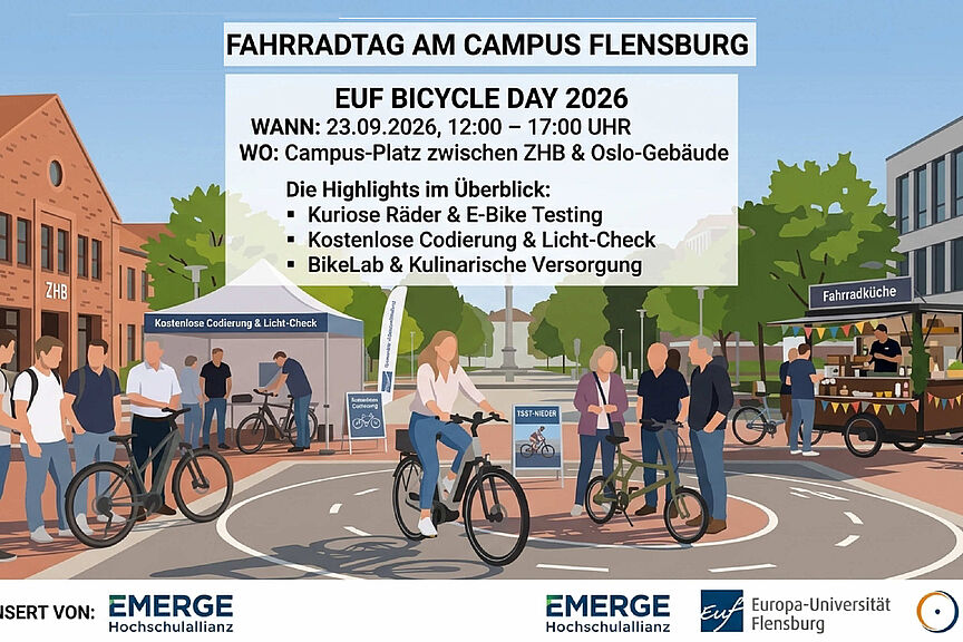 Fahrradtag an der Uni Flensburg Vielfältige Angebote rund um das Fahrrad gibt es am 23. September auf dem Campus in Flensburg
